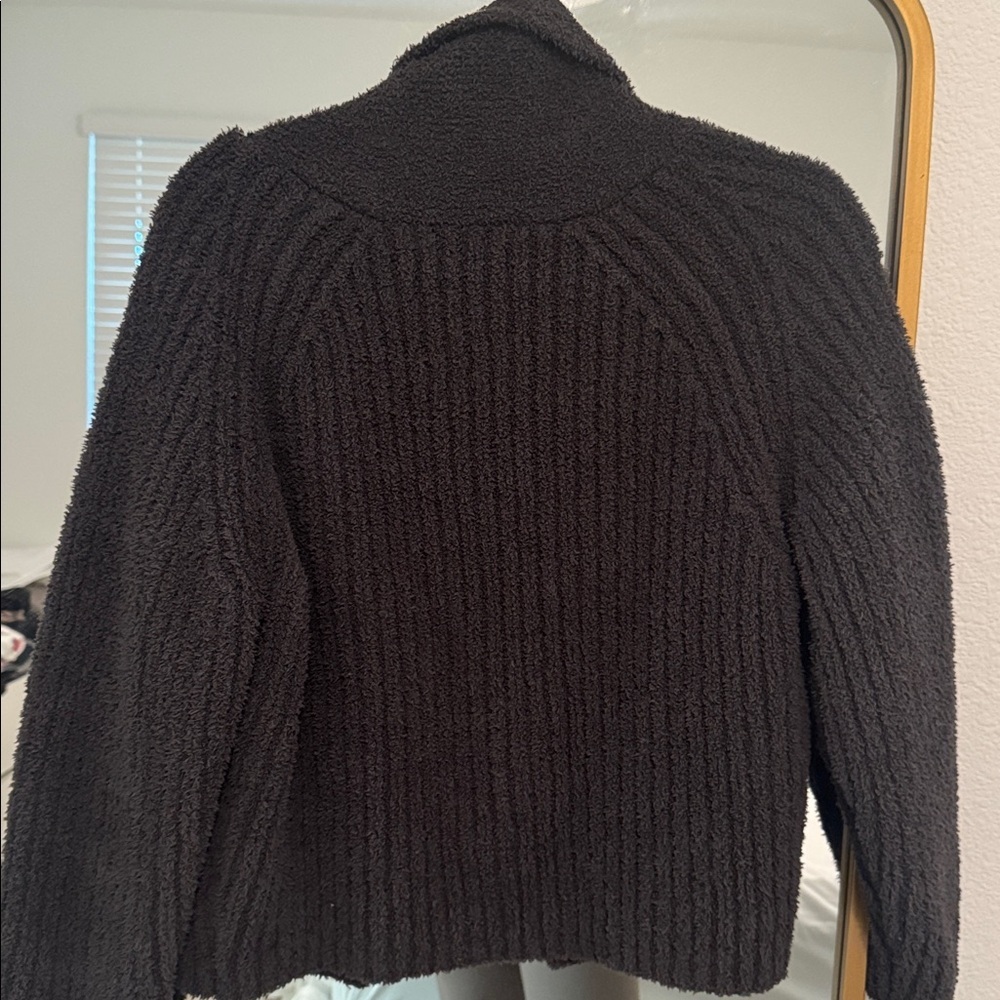 One Grey Day Soft Ribbed Cardigan - Picture 3 of 3